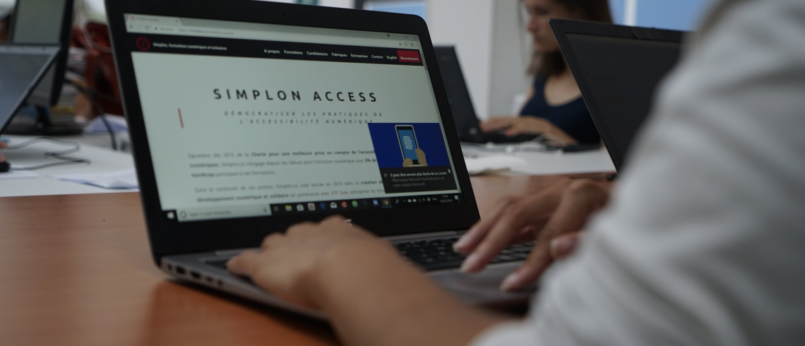 Photo du site internet Simplon Access