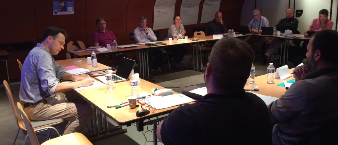 Photo d'une rencontre avec les Compagnons du devoir