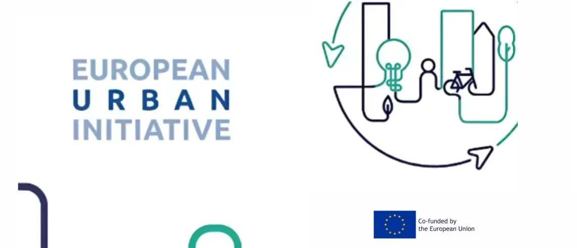 L'image présente des éléments urbains durables et innovants.