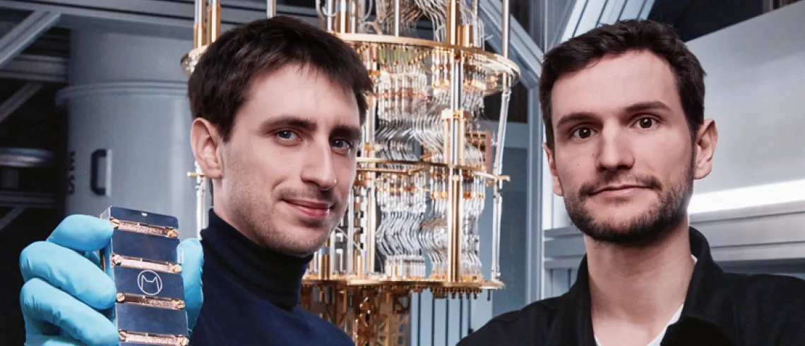 La photo présente les deux fondateurs d'Alice & Bob