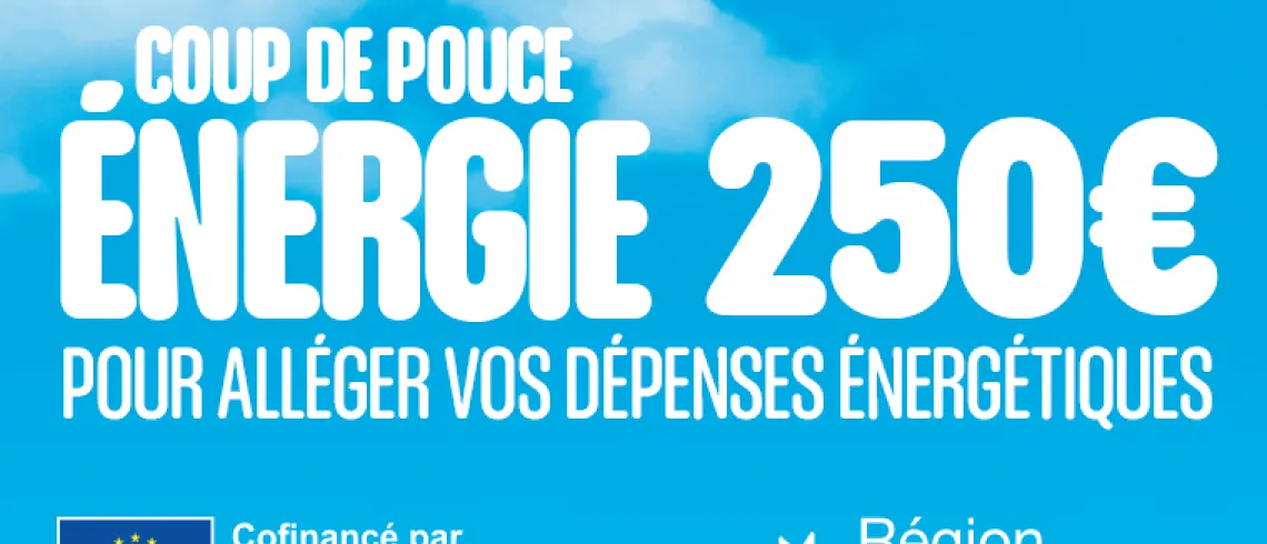 Image présentant l'aide « Coup de pouce énergie » et son objectif d'allègement des dépenses énergétiques