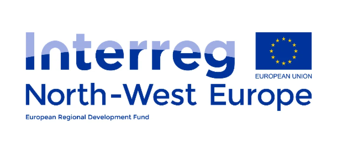 Image des logos du programme Interreg Europe du Nord-Ouest et de l'UE