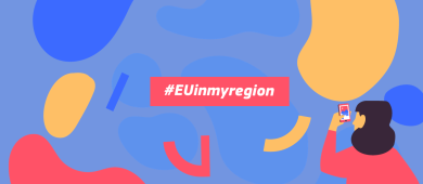 Image promouvant le #EUinmyregion  