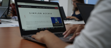 Photo du site internet Simplon Access