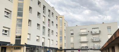 Vue extérieure du quartier Jules Ferry à Melun