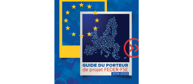 Image de la couverture du guide du porteur de projet FEDER-FSE 2014-2020