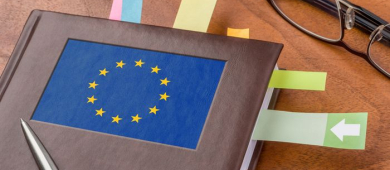 Image d'un dossier décoré du drapeau européen