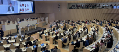 Hémicycle de la Région Île-de-France lors du SMI2G 2026