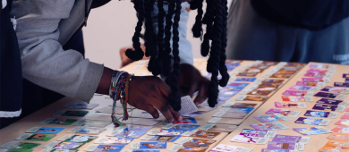 Photo de jeunes participants à un atelier de l’association « S’orienter Ensemble »